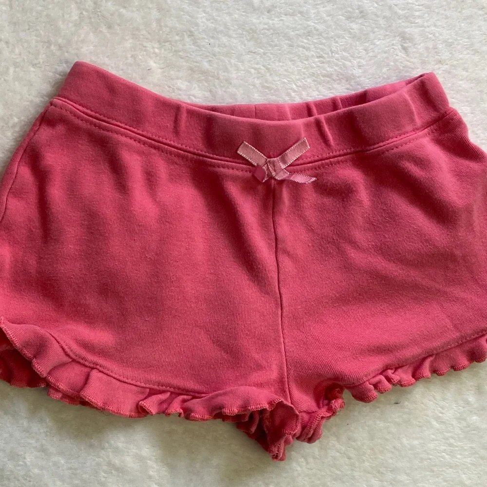 Pink Ruffle Kids Shorts - Picture 2 of 4